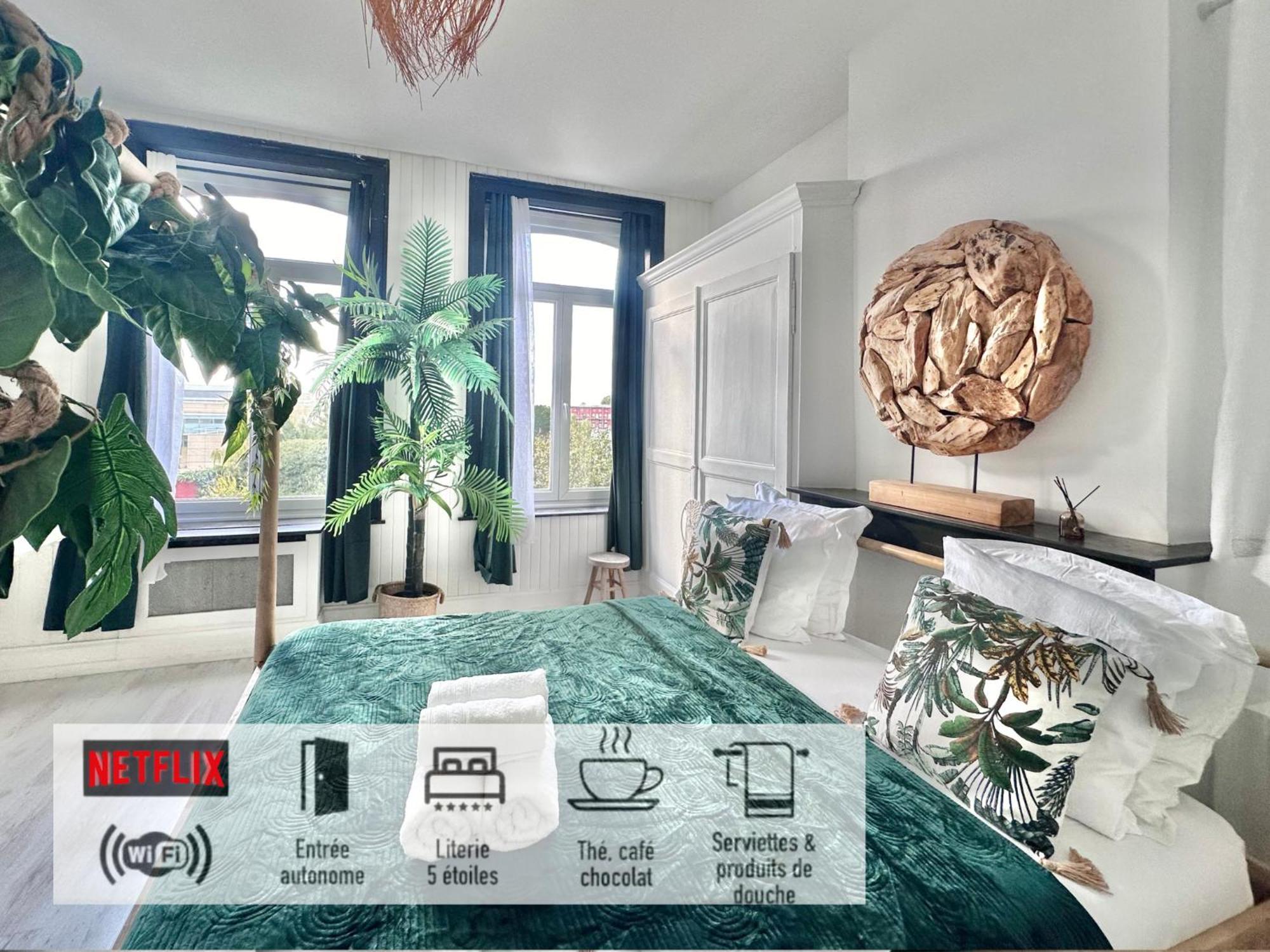 04 Tourcoing - St Barth Style Jungle Room Eksteriør billede